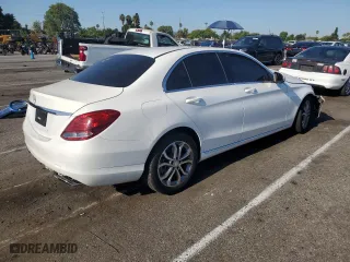 2015 Mercedes-Benz C-Class C 300 with VIN 55SWF4JB4FU055687, listed as a Copart auction lot 64046974 with 0 mi miles and Salvage Title. Bid and sale history available at carsss.com. Image 3.
