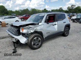 2017 Jeep Renegade Sport with VIN ZACCJAAB0HPF62535, listed as a Copart auction lot 61215145 with 65,968 mi miles and Salvage title. Bid and sale history available at DreamBid. Image 1.