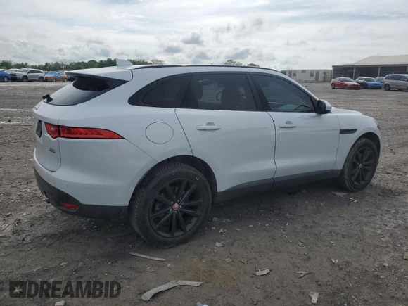 2017 Jaguar F-Pace 35t Prestige with VIN SADCK2BV9HA098225, listed as a Copart auction lot 53854695 with 68,874 mi miles and Salvage title. Bid and sale history available at DreamBid. Image 3.
