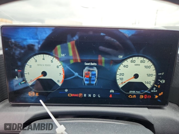 2024 Ford Mustang EcoBoost with VIN 1FA6P8THXR5141119, listed as a Copart auction lot 56909265 with 22,439 mi miles and Salvage title. Bid and sale history available at DreamBid. Image 9.