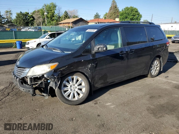 2011 Toyota Sienna XLE with VIN 5TDDK3DC5BS029513, listed as a Copart auction lot 60930395 with 234,226 mi miles and Salvage title. Bid and sale history available at DreamBid. Image 1.