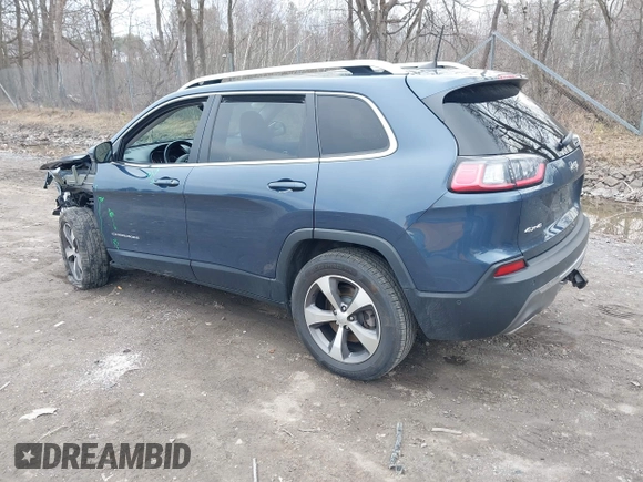 2021 Jeep Cherokee Limited with VIN 1C4PJMDX7MD185723, listed as a IAAI auction lot 42006135 with 41,614 mi miles and . Bid and sale history available at DreamBid. Image 3.