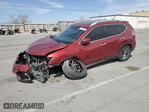 2016 Nissan Rogue SL with VIN 5N1AT2MT1GC730869, listed as a Copart auction lot 51115805 with 128,679 mi miles and Salvage Title. Bid and sale history available at DreamBid. Image 1.