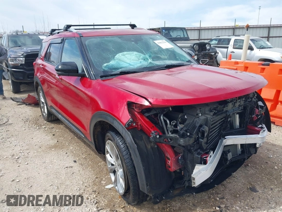 2021 Ford Explorer Limited with VIN 1FMSK8FH1MGC15667, listed as a IAAI auction lot 41812336 with 47,185 mi miles. Bid and sale history available at carsss.com. Image 1.