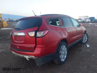 2014 Chevrolet Traverse LT with VIN 1GNKRGKD9EJ132836, listed as a IAAI auction lot 41299532 with 145,918 mi miles. Bid and sale history available at carsss.com. Image 4.