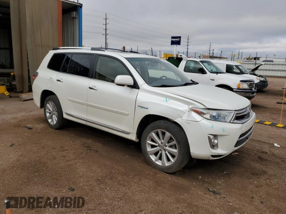 2012 Toyota Highlander Hybrid Limited with VIN JTEDC3EH3C2008011, listed as a Copart auction lot 51090135 with 129,748 mi miles and Salvage Title. Bid and sale history available at carsss.com. Image 4.