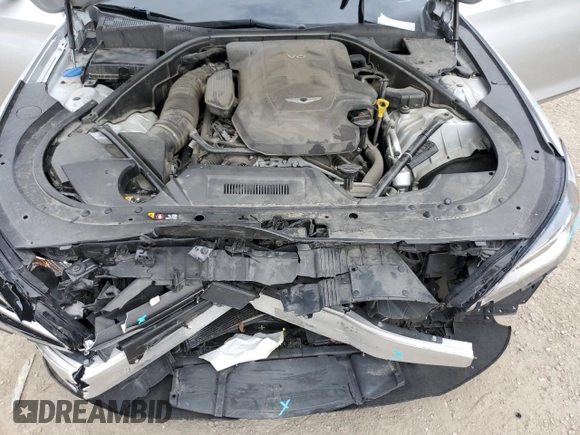 2017 Genesis G80 3.8L with VIN KMHGN4JE8HU209942, listed as a Copart auction lot 66025424 with 68,256 mi miles and Salvage Title. Bid and sale history available at DreamBid. Image 11.