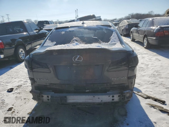 2009 Lexus IS 250 with VIN JTHCK262092030580, listed as a Copart auction lot 87712785 with 171,343 mi miles and Salvage Title. Bid and sale history available at DreamBid. Image 6.