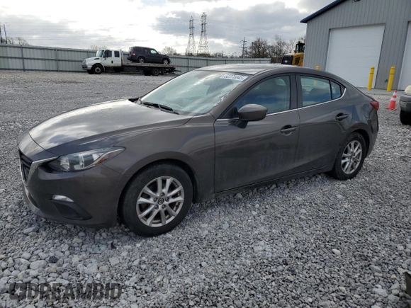 2014 Mazda 3 i Grand Touring with VIN JM1BM1W78E1107449, listed as a Copart auction lot 52378045 with 98,035 mi miles and Salvage Title. Bid and sale history available at carsss.com. Image 1.