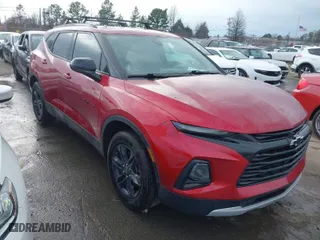 2022 Chevrolet Blazer LT with VIN 3GNKBCR43NS131585, listed as a IAAI auction lot 41480934 with 90,074 mi miles. Bid and sale history available at carsss.com. Image 1.