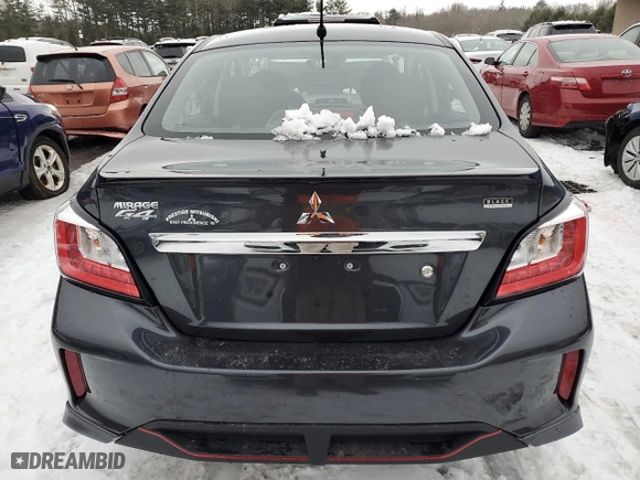 2024 Mitsubishi Mirage G4 ES with VIN ML32FUFJ8RHF11877, listed as a Copart auction lot 54574865 with 171 mi miles and Non Repairable. Bid and sale history available at carsss.com. Image 6.