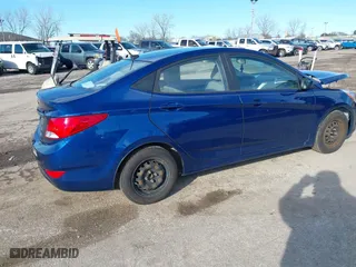 2016 Hyundai Accent SE with VIN KMHCT4AE1GU137050, listed as a IAAI auction lot 41743944 with 81,956 mi miles. Bid and sale history available at carsss.com. Image 4.