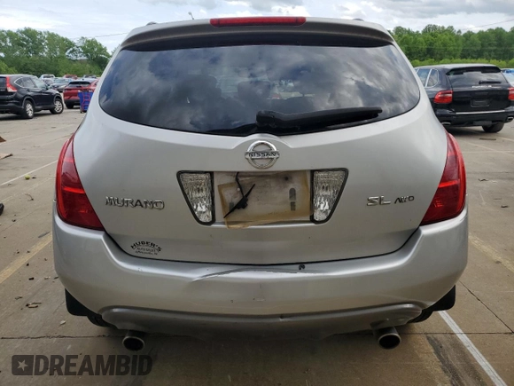 2003 Nissan Murano SL with VIN JN8AZ08W03W219842, listed as a Copart auction lot 55554015 with 137,209 mi miles and Clean Title. Bid and sale history available at DreamBid. Image 6.