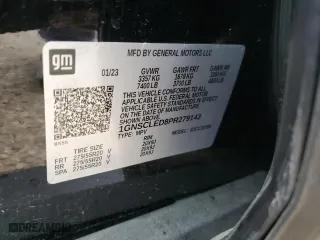 2023 Chevrolet Tahoe Commercial with VIN 1GNSCLED8PR279143, listed as a Copart auction lot 42970525 with 25,674 mi miles and Salvage Title. Bid and sale history available at carsss.com. Image 12.