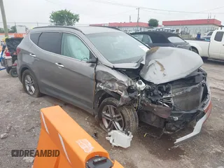 2017 Hyundai Santa Fe 2.4L with VIN 5NMZUDLB3HH050273, listed as a IAAI auction lot 42547756 with 113,116 mi miles and . Bid and sale history available at DreamBid. Image 1.