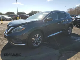 2018 Nissan Murano SL with VIN 5N1AZ2MH5JN127560, listed as a Copart auction lot 52310975 with 67,561 mi miles and Salvage Title. Bid and sale history available at carsss.com. Image 1.