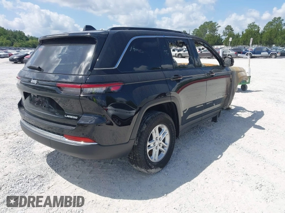 2024 Jeep Grand Cherokee Laredo X with VIN 1C4RJGAGXRC187574, listed as a IAAI auction lot 42234322 with Not provided miles and . Bid and sale history available at DreamBid. Image 4.