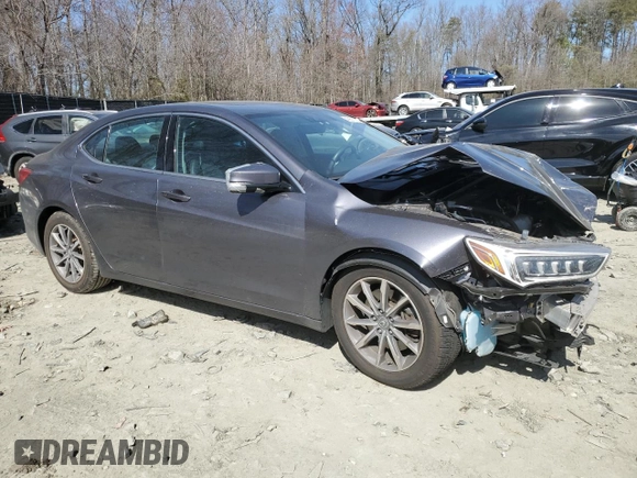 2018 Acura TLX w/Technology Pkg with VIN 19UUB1F50JA008875, listed as a Copart auction lot 48611285 with 41,302 mi miles and Salvage Title. Bid and sale history available at carsss.com. Image 4.
