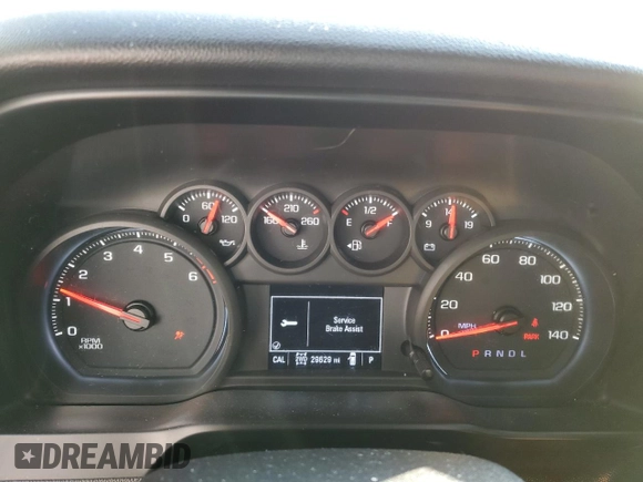 2019 Chevrolet Silverado 1500 Custom with VIN 3GCPYBEH0KG309192, listed as a Copart auction lot 86747434 with 29,629 mi miles and Salvage Title. Bid and sale history available at DreamBid. Image 9.