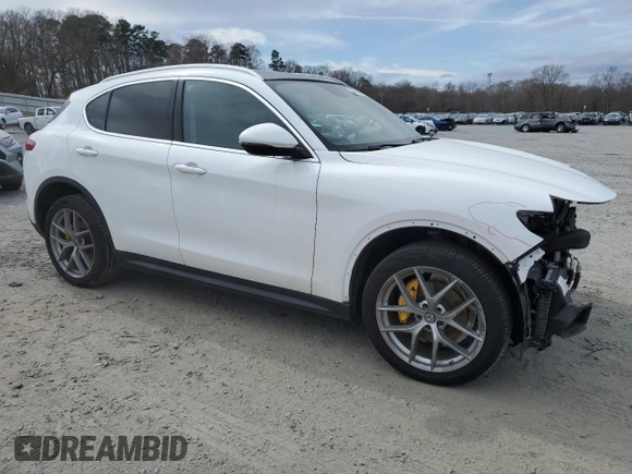 2018 Alfa Romeo Stelvio Ti with VIN ZASFAKBN8J7C03908, listed as a Copart auction lot 47468815 with 62,584 mi miles and Salvage Title. Bid and sale history available at carsss.com. Image 4.