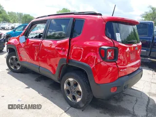 2018 Jeep Renegade Upland с VIN ZACCJBAB7JPH66910, выставлен на аукционе IAAI как лот 42170350 с пробегом 58 448 миль миль и . История ставок и продаж доступна на DreamBid. Изображение 3.