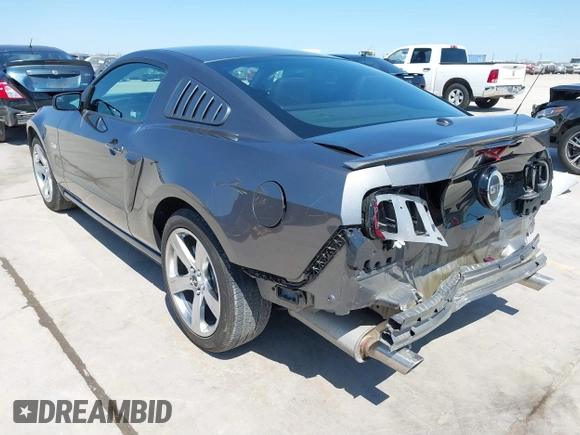 2013 Ford Mustang GT with VIN 1ZVBP8CF2D5274776, listed as a IAAI auction lot 41759198 with 9,634 mi miles. Bid and sale history available at carsss.com. Image 3.