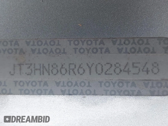 2000 Toyota 4Runner SR5 с VIN JT3HN86R6Y0284548, выставлен на аукционе IAAI как лот 42221806 с пробегом Не указан миль и . История ставок и продаж доступна на DreamBid. Изображение 9.