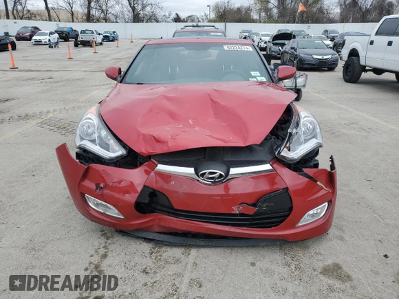 2017 Hyundai Veloster Value Edition with VIN KMHTC6AD9HU324475, listed as a Copart auction lot 82224274 with 86,533 mi miles and Salvage Title. Bid and sale history available at carsss.com. Image 5.