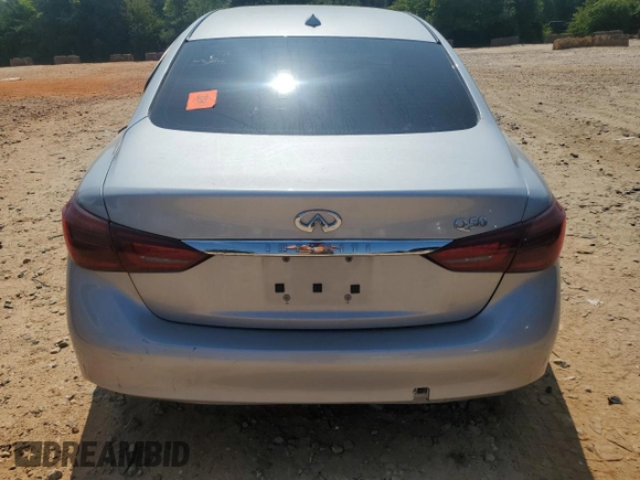 2018 Infiniti Q50 Luxe with VIN JN1EV7AP8JM363476, listed as a Copart auction lot 61403305 with Not provided miles and Salvage title. Bid and sale history available at DreamBid. Image 6.
