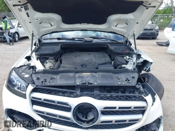 2021 Mercedes-Benz GLS 450 with VIN 4JGFF5KE3MA381420, listed as a IAAI auction lot 42055956 with 57,268 mi miles and . Bid and sale history available at DreamBid. Image 10.