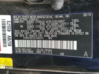 2014 Toyota Sienna XLE with VIN 5TDYK3DC5ES460374, listed as a Copart auction lot 49337635 with 155,388 mi miles and Clean Title. Bid and sale history available at DreamBid. Image 15.