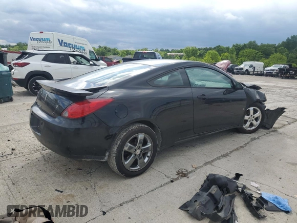 2007 Pontiac G6 GT with VIN 1G2ZH18N974113829, listed as a Copart auction lot 57428785 with Not provided miles and Salvage title. Bid and sale history available at DreamBid. Image 3.