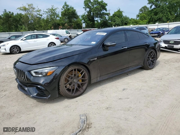 2019 Mercedes-Benz AMG GT with VIN WDD7X8KB4KA007978, listed as a Copart auction lot 64945444 with 0 mi miles and Salvage Title. Bid and sale history available at carsss.com. Image 1.