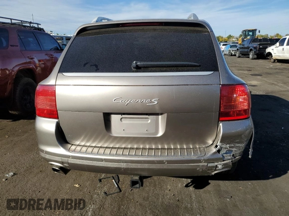 2006 Porsche Cayenne S with VIN WP1AB29P56LA64728, listed as a Copart auction lot 77499284 with 191,650 mi miles and Salvage Title. Bid and sale history available at carsss.com. Image 6.