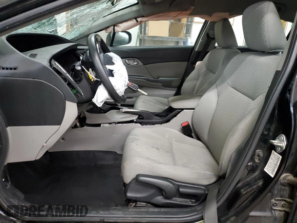 2014 Honda Civic LX z VIN 19XFB2F5XEE037008, wystawiony jako Copart lot #51533375 z przebiegiem Nie podano mil oraz Szkoda całkowita • Salvage title. Historia ofert i sprzedaży dostępna na DreamBid. Obrazek 7.