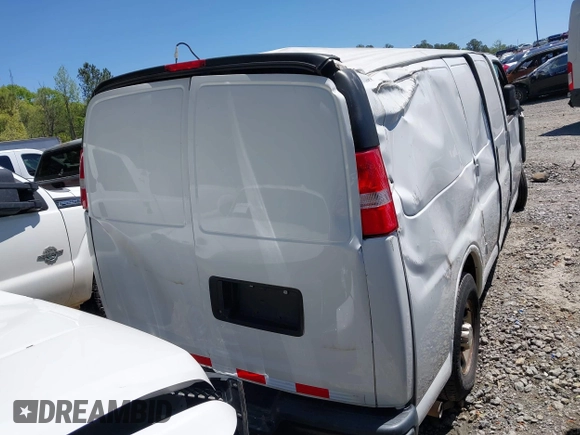 2019 Chevrolet Express Cargo Van with VIN 1GCWGAFP2K1347973, listed as a IAAI auction lot 41991559 with 70,050 mi miles. Bid and sale history available at carsss.com. Image 16.