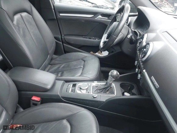 2017 Audi A3 Sportback e-tron Premium with VIN WAUUPBFFXHA071343, listed as a IAAI auction lot 41781087 with 1 mi miles. Bid and sale history available at carsss.com. Image 5.