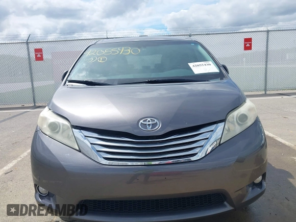 2011 Toyota Sienna XLE AAS with VIN 5TDYK3DC1BS069668, listed as a IAAI auction lot 42055430 with 212,167 mi miles and . Bid and sale history available at DreamBid. Image 6.