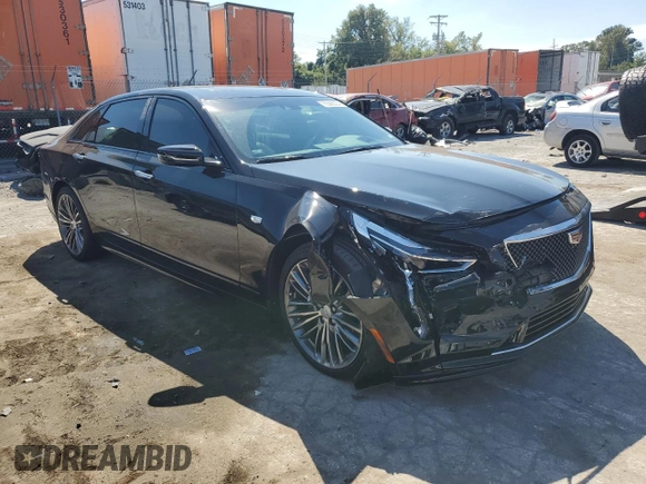 2019 Cadillac CT6 Sport AWD with VIN 1G6KP5R62KU144432, listed as a Copart auction lot 72389304 with 5,843 mi miles and Salvage title. Bid and sale history available at DreamBid. Image 4.