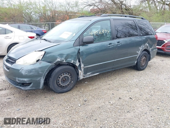 2005 Toyota Sienna CE with VIN 5TDZA23C15S313939, listed as a IAAI auction lot 41952894 with 268,191 mi miles. Bid and sale history available at carsss.com. Image 6.