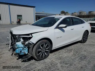 2024 Chevrolet Malibu RS with VIN 1G1ZG5ST0RF187167, listed as a Copart auction lot 47814285 with 10,963 mi miles and Salvage Title. Bid and sale history available at carsss.com. Image 1.