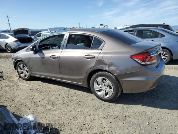 2015 Honda Civic LX with VIN 2HGFB2F55FH528190, listed as a Copart auction lot 51872405 with 175,179 mi miles and Salvage Title. Bid and sale history available at carsss.com. Image 2.