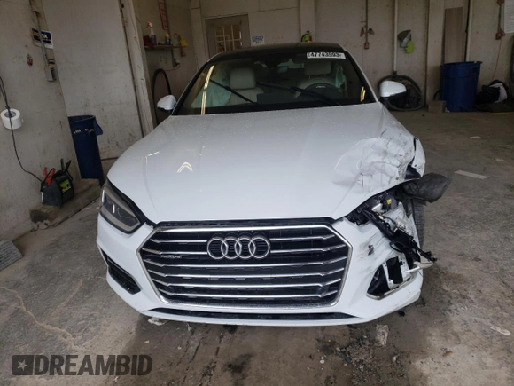 2019 Audi A5 Sportback Premium Plus with VIN WAUBNCF53KA004469, listed as a Copart auction lot 47743593 with 54,760 mi miles. Bid and sale history available at carsss.com. Image 5.