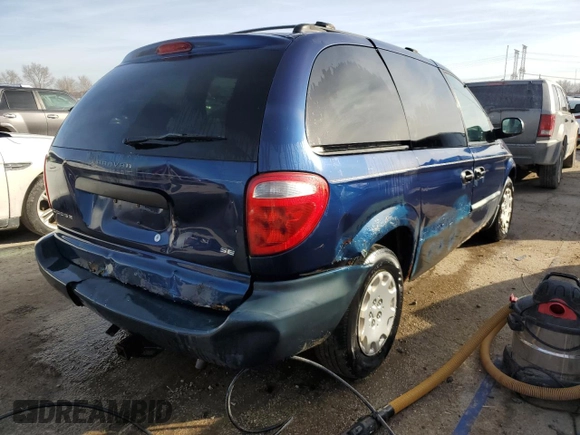 2002 Dodge Caravan with VIN 1B4GP25R42B592214, listed as a Copart auction lot 43773885 with 166,052 mi miles and Salvage title. Bid and sale history available at DreamBid. Image 3.