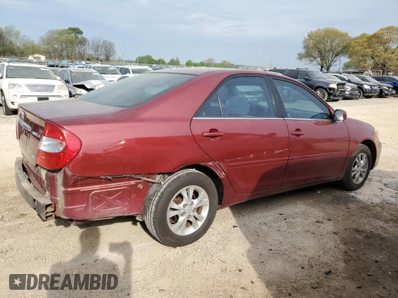 2004 Toyota Camry LE with VIN 4T1BF32K94U080450, listed as a Copart auction lot 50993005 with 141,265 mi miles and Salvage Title. Bid and sale history available at carsss.com. Image 3.