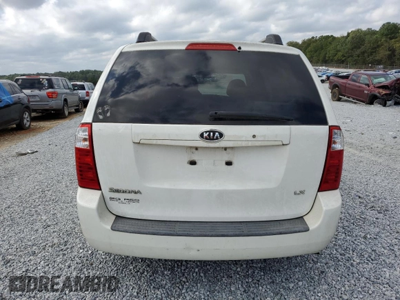 2006 Kia Sedona LX with VIN KNDMB233X66070866, listed as a Copart auction lot 71335794 with 242,416 mi miles and Salvage Title. Bid and sale history available at carsss.com. Image 6.