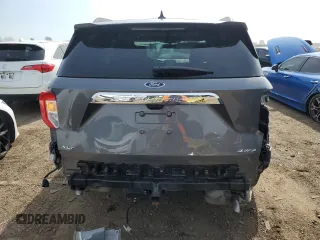 2022 Ford Explorer XLT with VIN 1FMSK8DH1NGB72503, listed as a Copart auction lot 51322615 with 24,650 mi miles and Salvage Title. Bid and sale history available at DreamBid. Image 6.