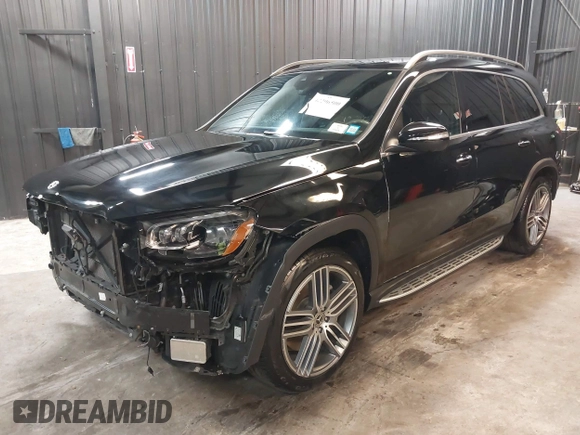 2022 Mercedes-Benz GLS 450 with VIN 4JGFF5KE8NA733344, listed as a IAAI auction lot 42296500 with 29,581 mi miles and . Bid and sale history available at DreamBid. Image 19.