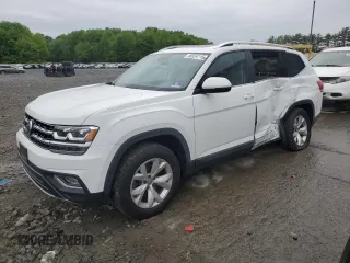 2018 Volkswagen Atlas SEL with VIN 1V2MR2CA7JC537826, listed as a Copart auction lot 57789605 with 34,699 mi miles and Salvage title. Bid and sale history available at DreamBid. Image 1.