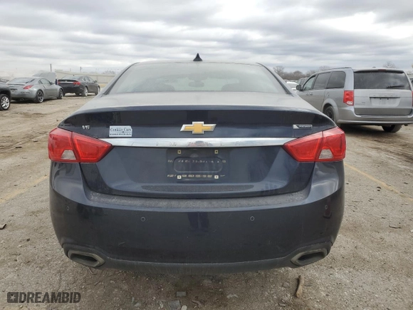 2018 Chevrolet Impala Premier with VIN 2G1125S34J9173281, listed as a Copart auction lot 83790284 with 208,471 mi miles and Salvage Title. Bid and sale history available at carsss.com. Image 6.